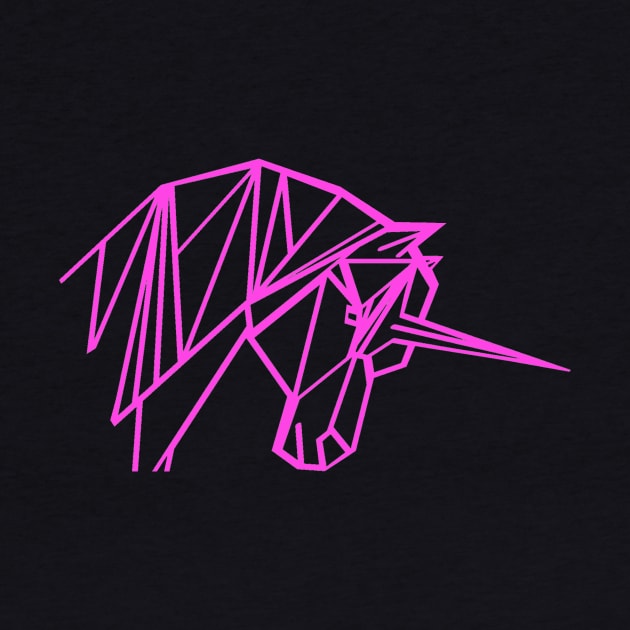 shocking pink unicorn by ribokha